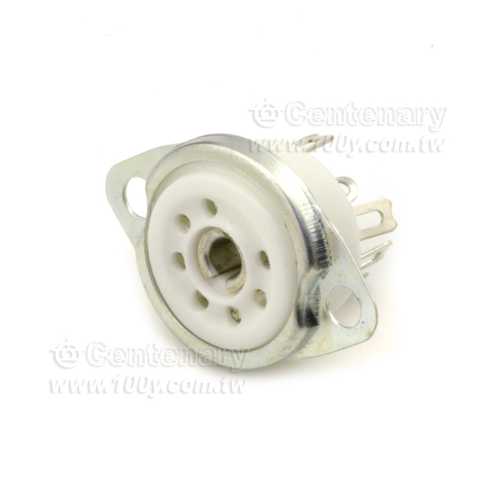 陶瓷小七腳電子管座 鍍錫（銀色） For: 6J1 6J2 6Z4 EAA91 6X4用 - 126257 產品圖片