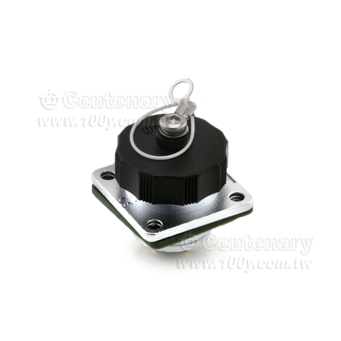 Square Flange Panel Receptacle - 121978 Product Image