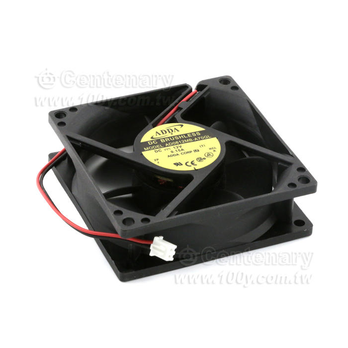 ADDA DC12V 80*25mm 小2P接頭 - 126824 產品圖片
