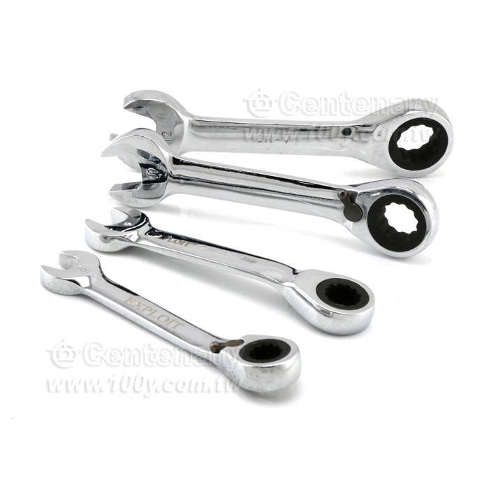 Ratchet Two-Handed Short Wrench - 125516 Product Image