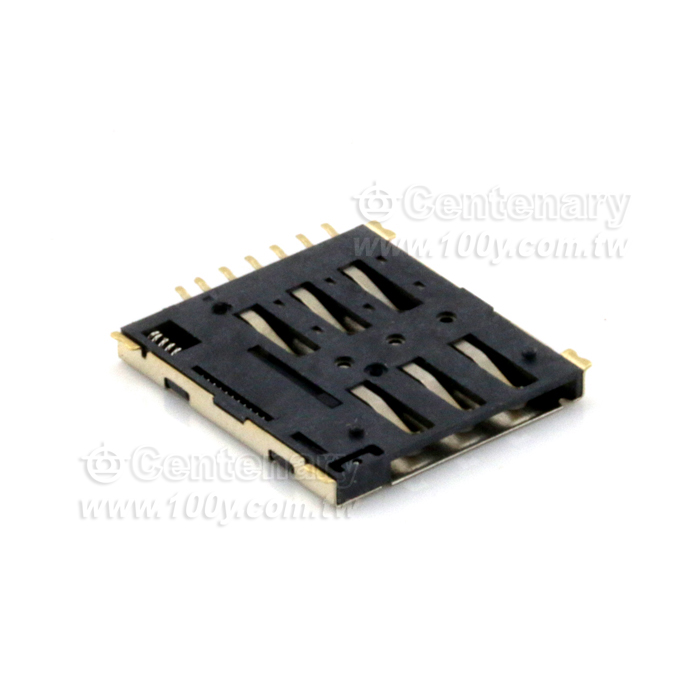 自弹式 NANO卡座-SIM卡座 7P 微卡卡座 微卡槽 镀金 Nano SIM 鍍金 - 126290 產品圖片