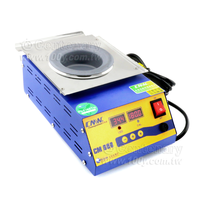 高溫無鉛數顯 圓形小錫爐 400W 錫爐尺寸： ψ80*40mm - 15704 產品圖片