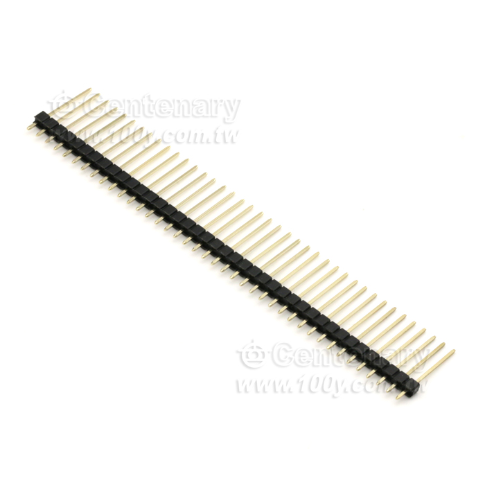 1*40P排針 180° P:2.54  30mm等長【ROHS】 - 105117 產品圖片