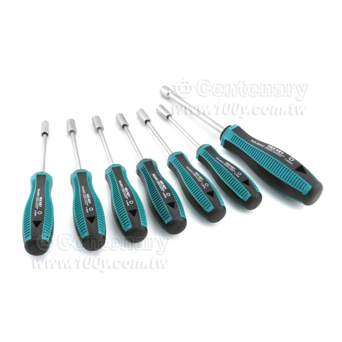 六角套筒螺絲刀起子-公制 7pcs/套 - 126557 產品圖片