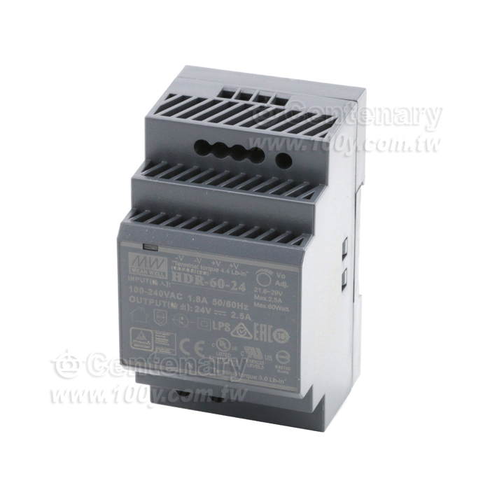 60W/24V DIN導軌電源供應器 - 129803 產品圖片