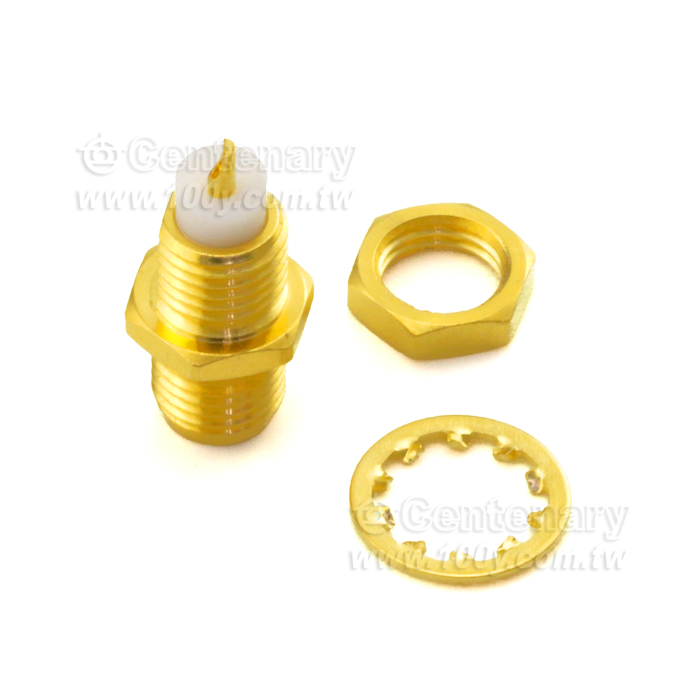 SMA Female Bukhaed 鍍金 18Ghz VSWR1.2 - 105157 產品圖片