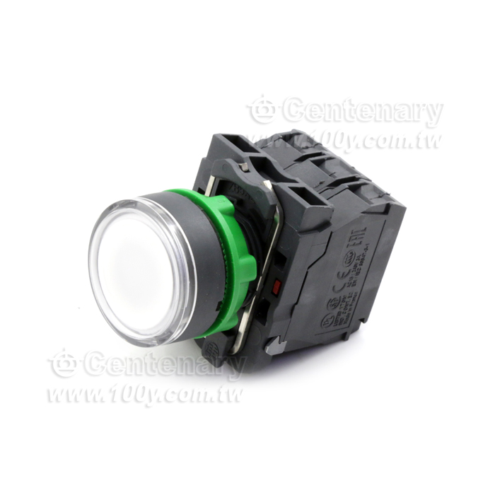 照光按鈕開關 LED24V 白色 - 130144 產品圖片