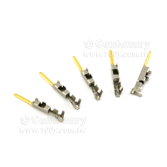 D-1000公端子，S 30AWG，鍍金 7.87µin - 163089 產品圖片
