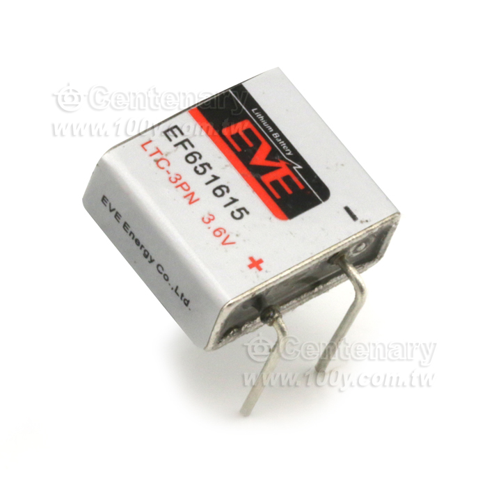 EVE-鋰電池 LTC-3PN 3.6V/400mAh 彎腳 - 130026 產品圖片
