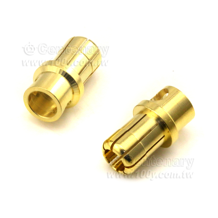 AMASS 8mm銅鍍金 香蕉公插頭 大電流150A - 130376 產品圖片