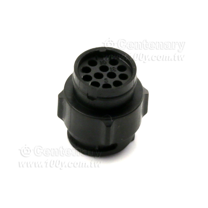 Deutsch IMC Series Cable Mount Housing, 12 Pole Socket, For Use With Male to Female Contact - 130535 Product Image