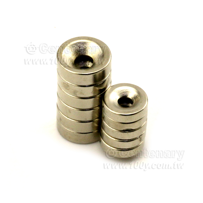 圓形帶孔磁鐵  釹鐵硼磁鐵 直徑20mm 厚度5mm 孔徑5mm - 131158 產品圖片