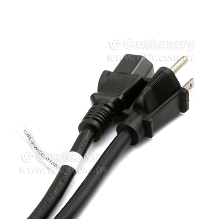 3P 16AWG Computer Power Cord - 130962 Product Image