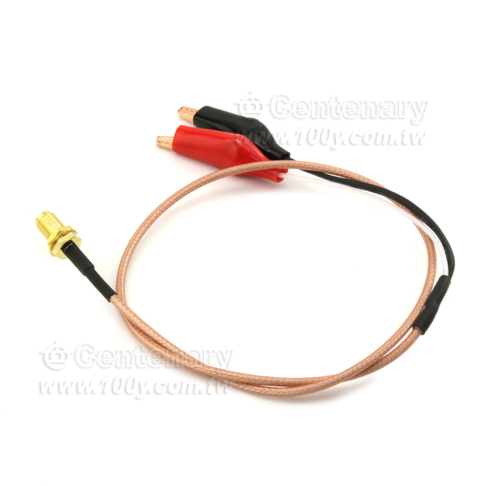 TEST LEAD-SMA(F) Crocodile clip CABLE  L:1M - 131408 Product Image
