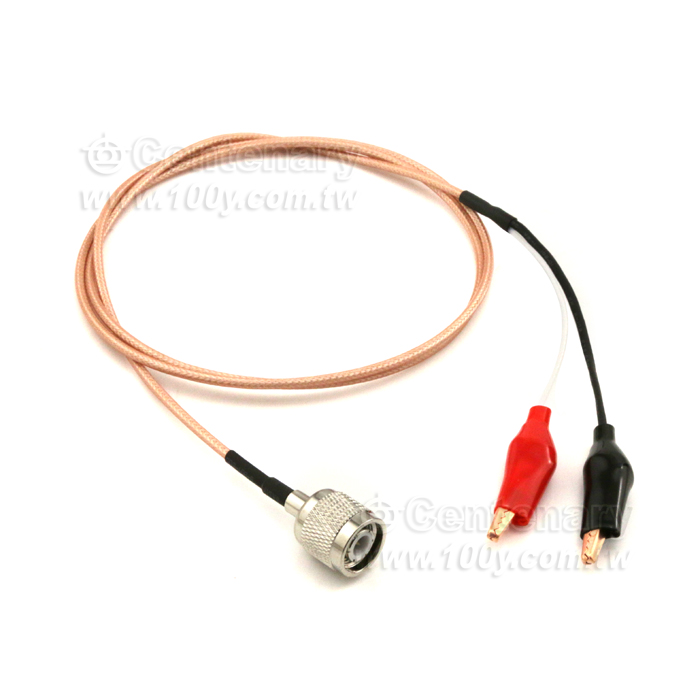 TEST LEAD-TNC(M)  Crocodile clip CABLE  L:0.5M - 131423 Product Image