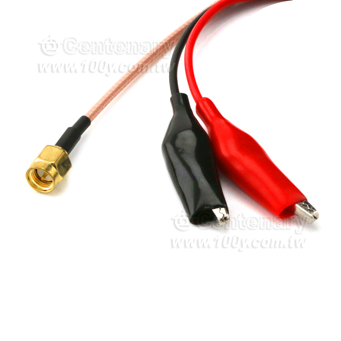 SMA(M)+鱷魚夾-RG316-1M - 140297 產品圖片