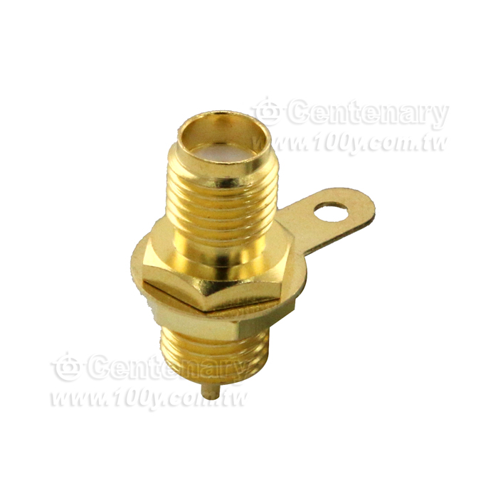 SMA RF Connector Screw in the Base of the Outer Needle Flat Antenna - 131476 Product Image