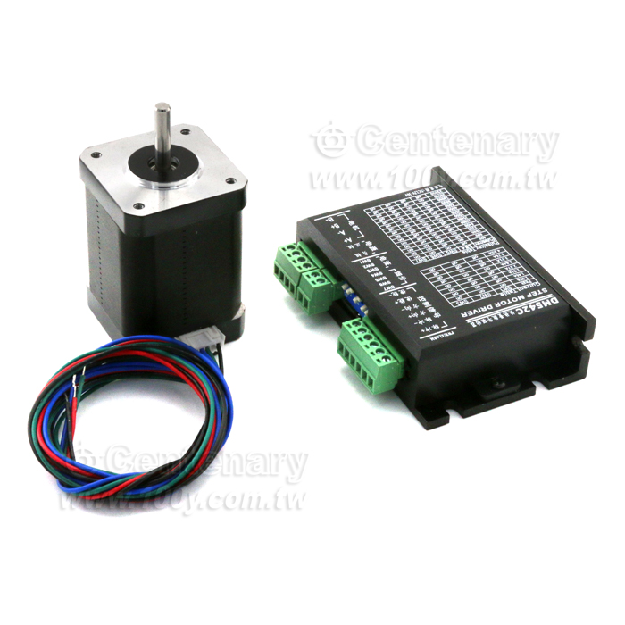 42步進電機套裝 扭矩 0.7N 長60MM 步距角1.8° 軸徑5mm - 131681 產品圖片