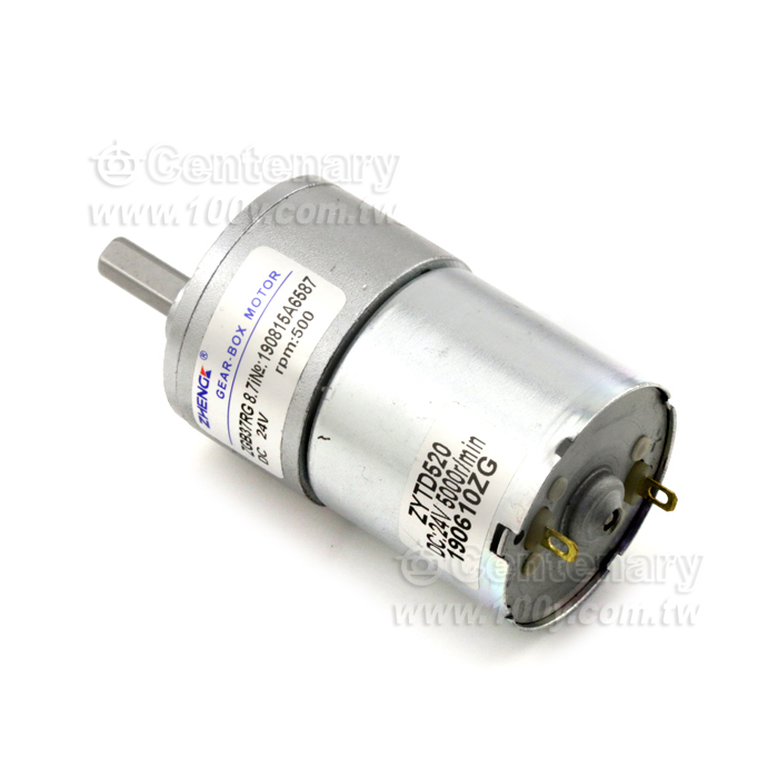 微型可調速正反轉直流減速電機偏心24V 長62.8寬36mm - 131593 產品圖片