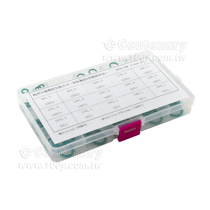 O型圈綠色氟膠修理盒 - 131902 產品圖片