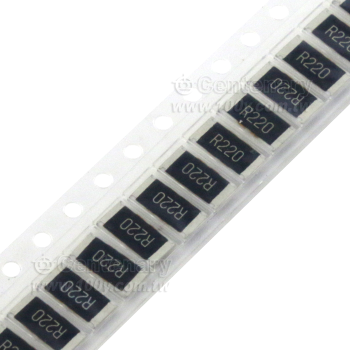 厚聲_2512 電阻 0.22ohm 1W 5% - 130734 產品圖片