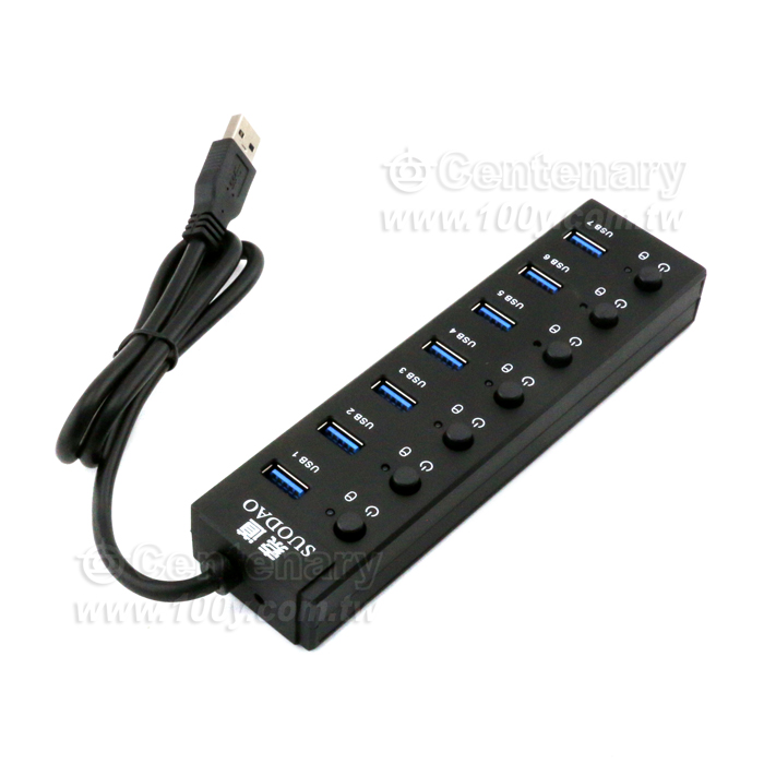USB3.0七口集線器 - 140627 產品圖片