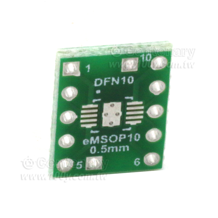 DFN10轉DIP10 eMSOP10轉接板 - 132921 產品圖片