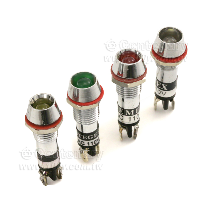 M8 LED燈附電阻 110V 黃 - 29550 產品圖片