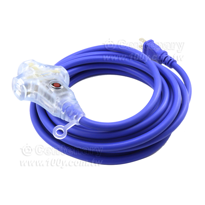 2P 3 Socket With Lamp Power Cord - 134497 Product Image