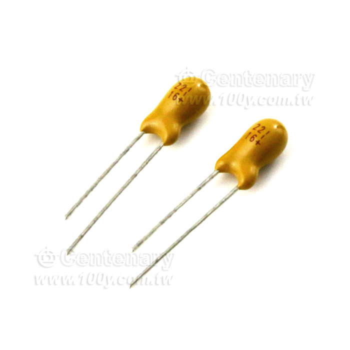 Epoxy-Coated Solid Electrolytic Tantalum Capacitor Resin Dipped Type - 134215 Product Image