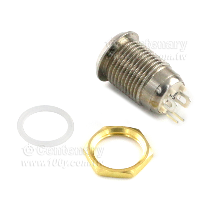 Φ12mm不鏽鋼按鈕開關 LED:藍色 - 134348 產品圖片