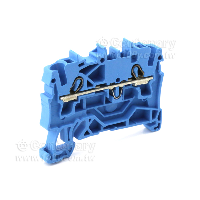 2-Conductor Through Terminal Block-35mm DIN Rail - 134901 Product Image