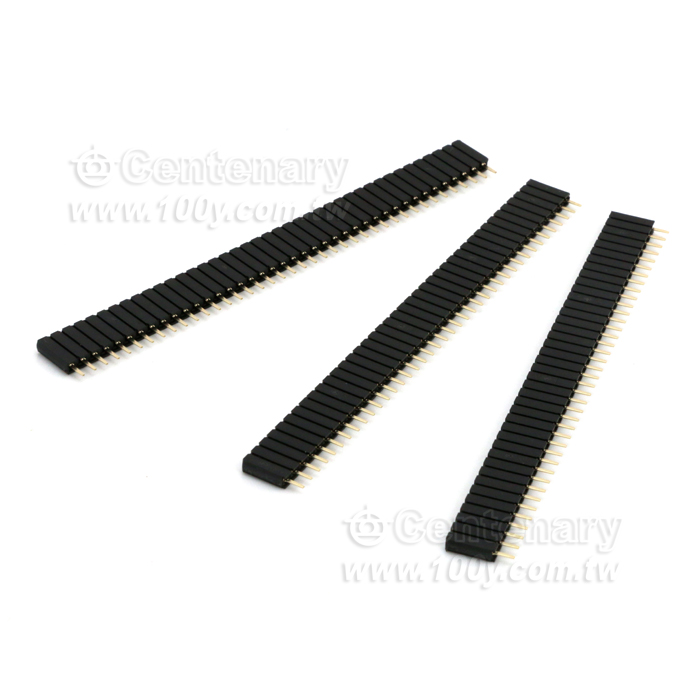 40P可折式單排針母座 P:2.54mm 180°【ROHS】 - 134869 產品圖片