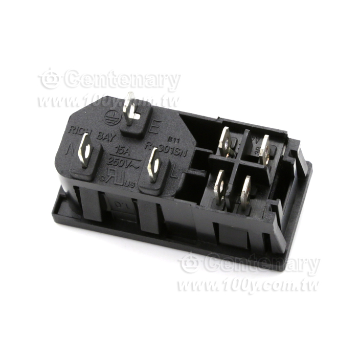 3P AC Power Switch With Fuse & Lamp - 135921 Product Image
