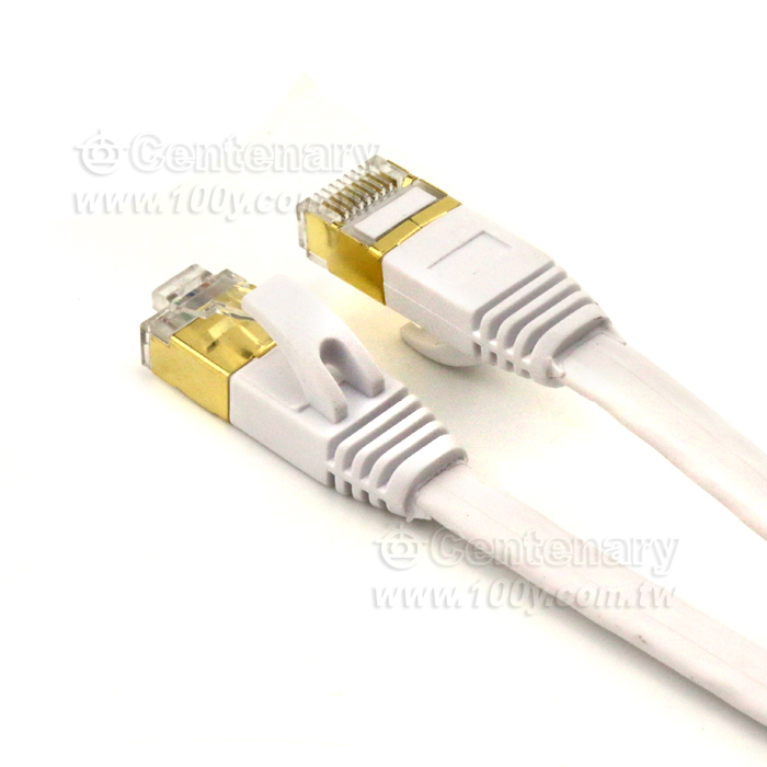 Cat.7 10Gbps 超高速 (超薄扁線型) 白色 3M - 136624 產品圖片