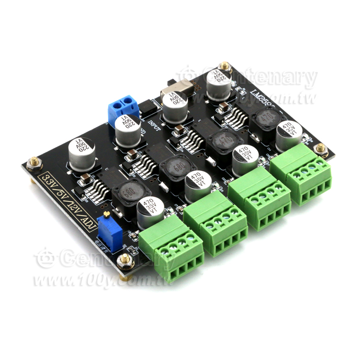 DC-DC多路開關降壓電源模組 In:13V-32V Out:3.3V/5V/12V/ADJ/3A - 137895 產品圖片
