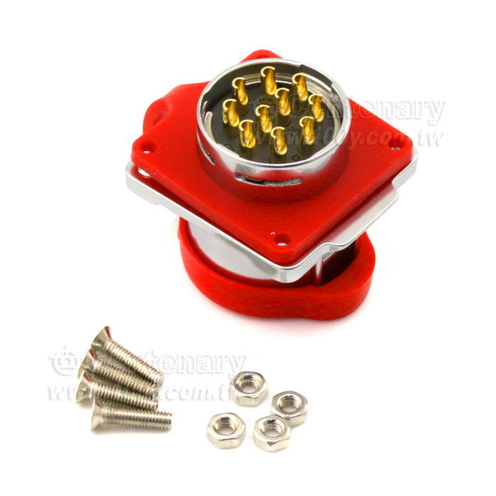 Cnlinko  LP24 10 core 4 hole female head/Multi core power supply Industrial waterproof connectors - 138082 Product Image