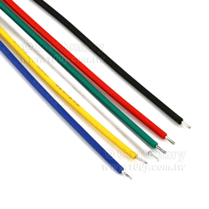50MM 電子線連接線 黃色 22AWG - 138177 產品圖片