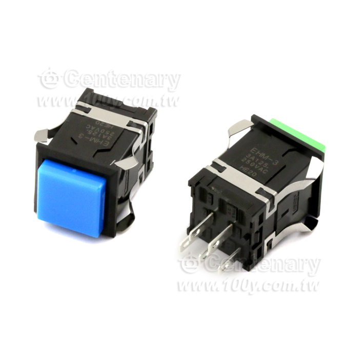 回復型開關/正方形/綠色開關 SPDT - 102604 產品圖片