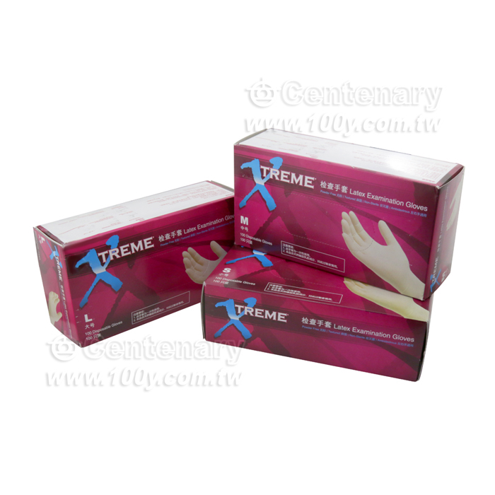 Ammex_無粉一次性醫用乳膠手套 L號 - 136703 產品圖片