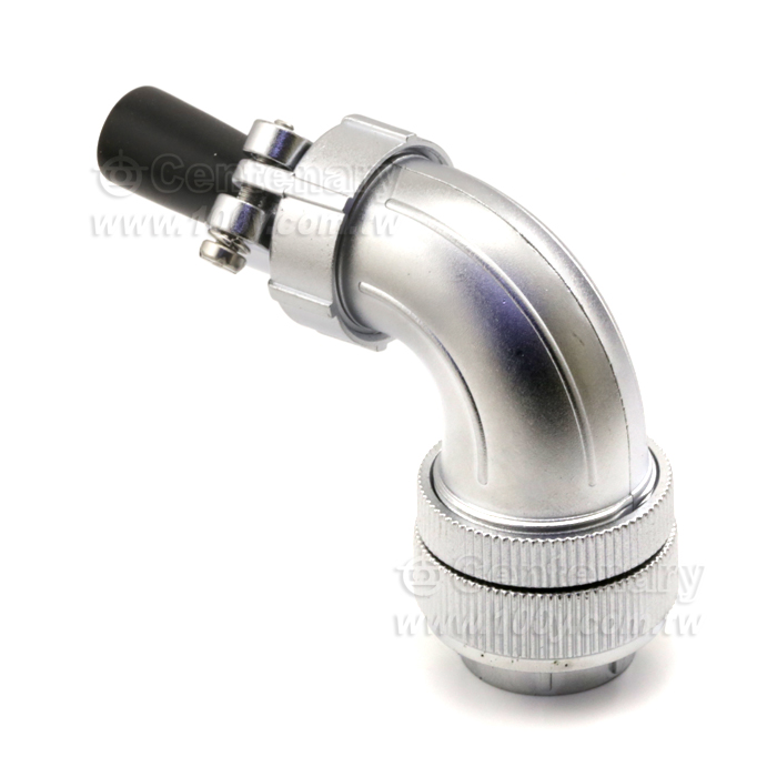 10P圓型連接器_母端90彎管接頭尾夾式 - 127505 Product Image