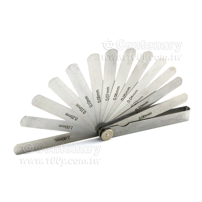 日製厚薄規 0.03-3.0mm\13片/組(L:100mm) - 138805 產品圖片