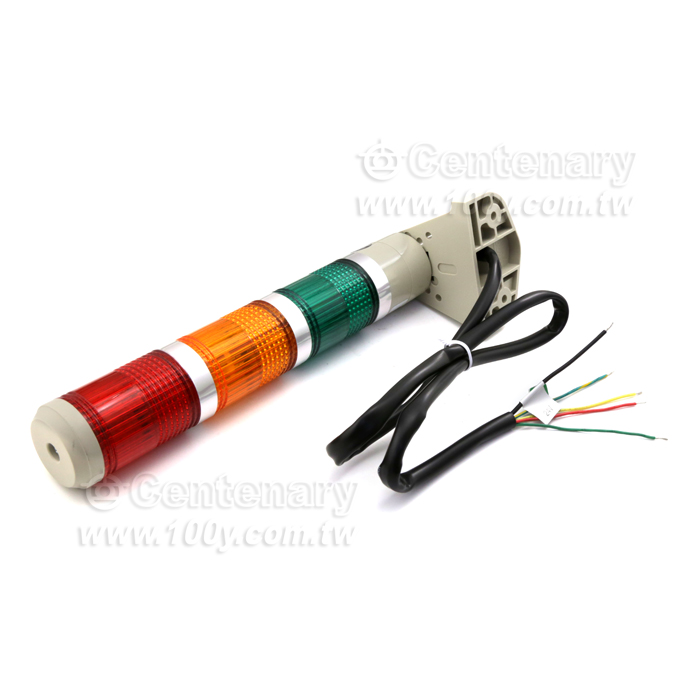 φ40側掛式三層警示燈 紅橙綠 LED 24V - 138956 產品圖片