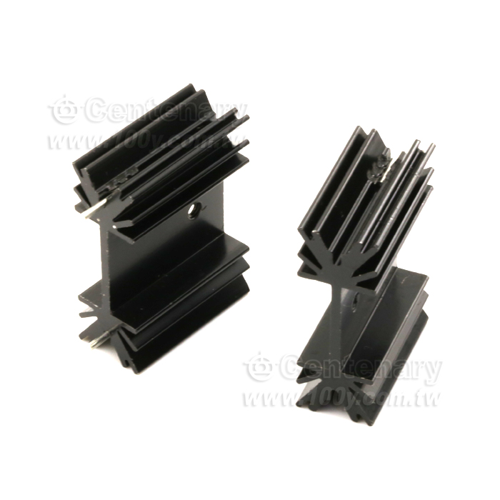 黑色散熱片+Pin 34W*25H*12D【ROHS】 - 53986 產品圖片