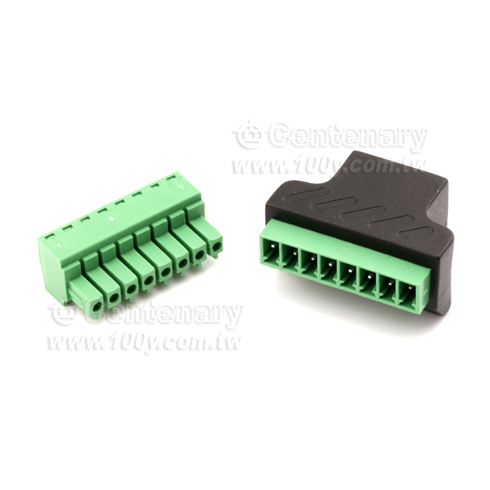 RJ45母座轉綠色端子 免焊 - 139537 產品圖片