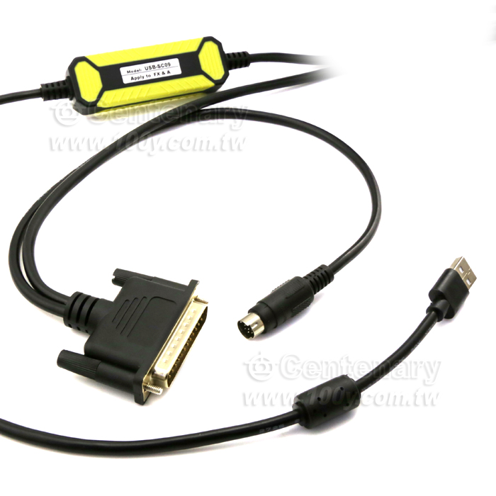 兼容三菱 USB TO RS422 Adapter for MELSEC FX & A PLC 黑色 - 137997 產品圖片