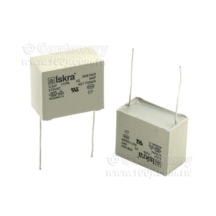 X2濾波電容 2.2uF/275Vac ±10%【ROHS】 - 52493 產品圖片