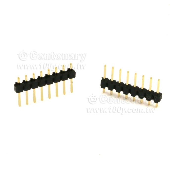 8P單排排針 180° P:2.54【ROHS】 - 85423 產品圖片