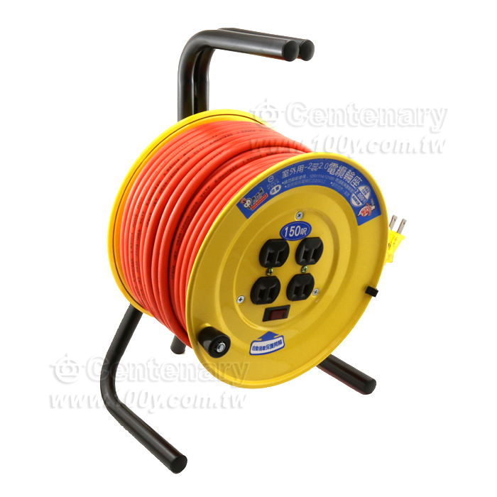 電纜延長線輪座 2蕊2.0 150尺 - 140469 產品圖片