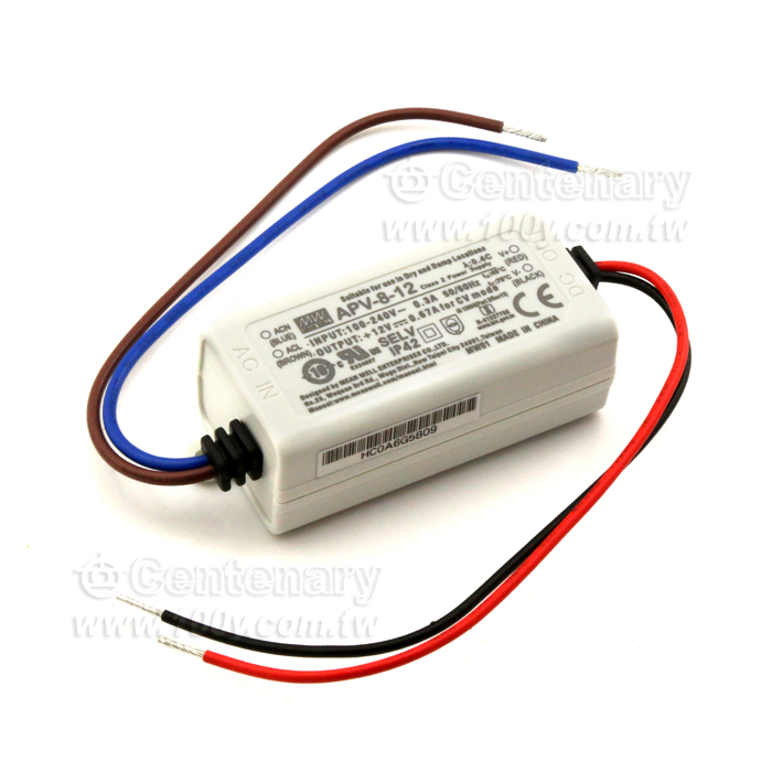 8W/12V/0.67A 防水LED恒壓電源 - 74517 產品圖片